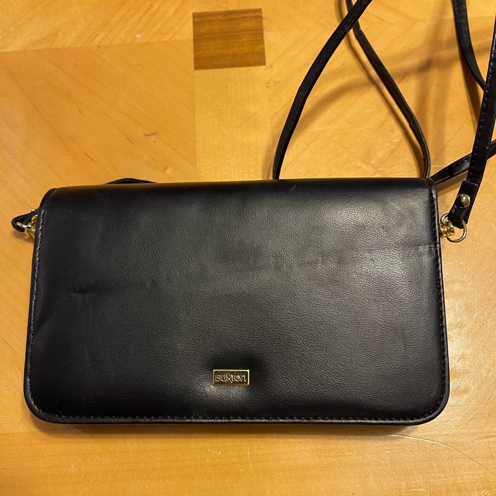 Buxton leather cross body bag